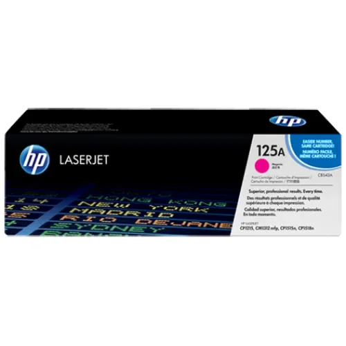 HP 125A Magenta Original LaserJet Toner Cartridge (CB543A)