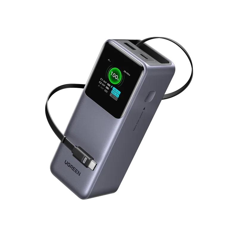 UGREEN PB726 20000mAh 165W Laptop Power Bank with Retractable Cable