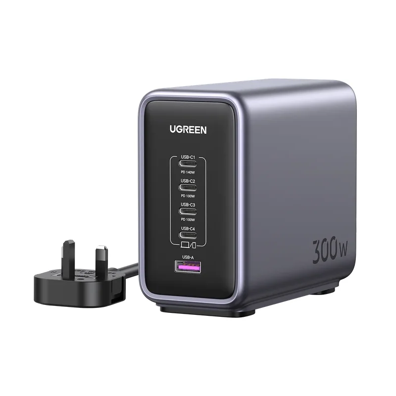 UGREEN CD333 Nexode 300W USB-C GaN Charger-5 Ports Desktop Charger