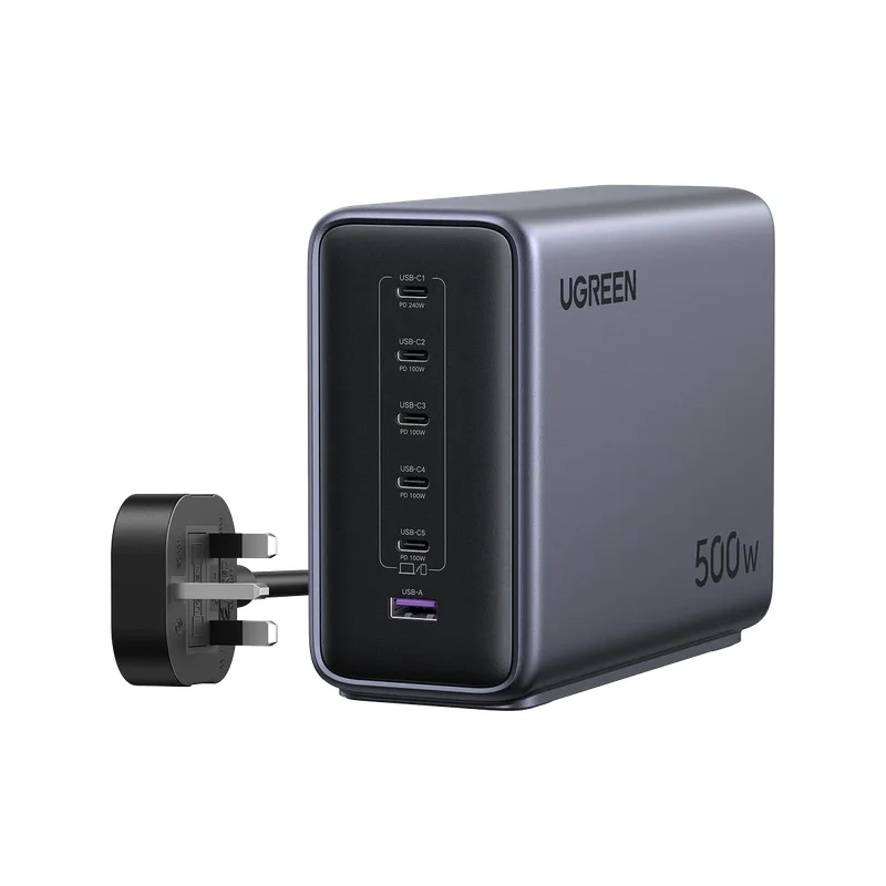 UGREEN X759 GaN 500W 6-Port Desktop Fast Charger (UK Plug)