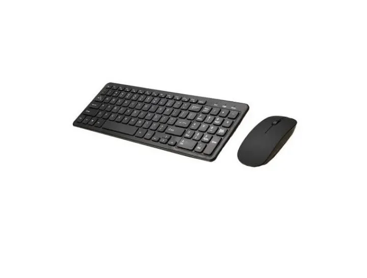 Mini Wireless Keyboard with Mouse, Black Color