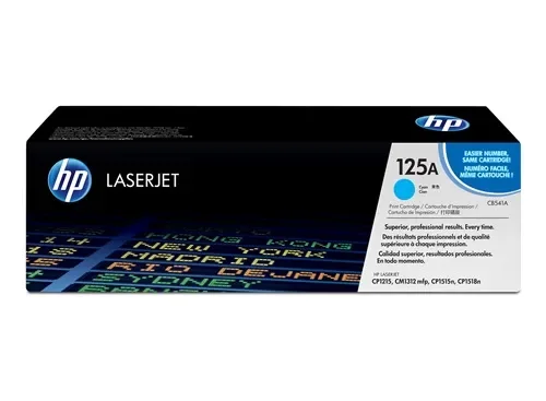 HP 125A Cyan Original LaserJet Toner Cartridge – (CB541A)