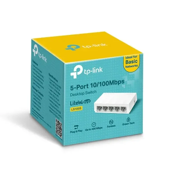 TP-Link 5-port 10/100Mbps Desktop Switch – TL-LS1005