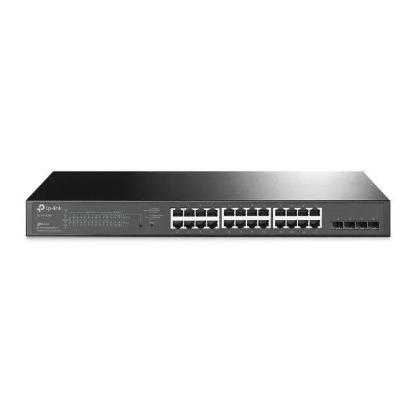 TP-Link 28-Port 10/100/1000Mbps JetStream Gigabit Smart Switch with 24-Port PoE+ – TL-SG2428P