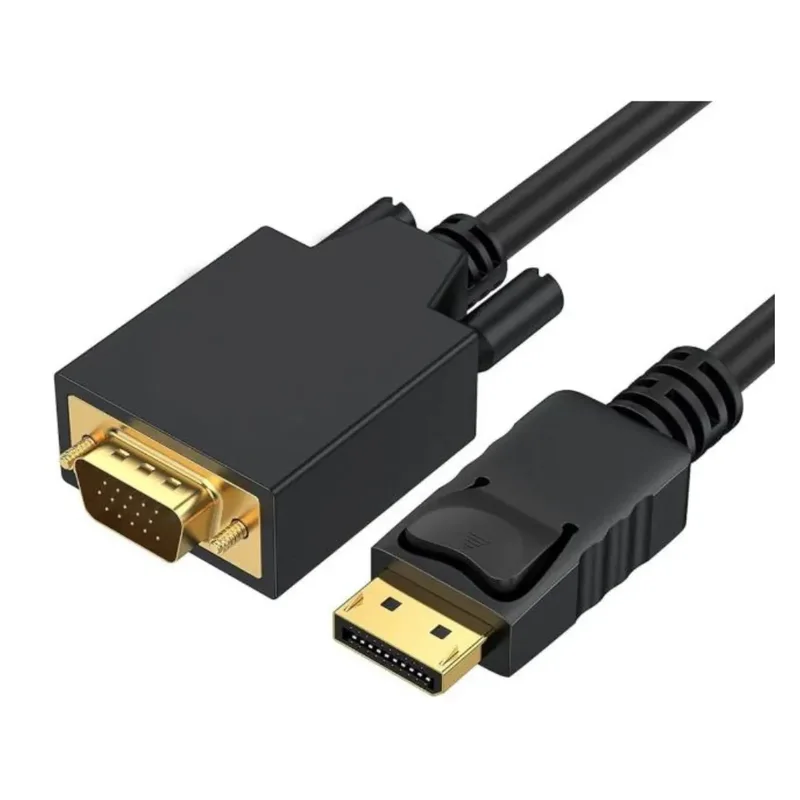 Display Port to VGA Cable 1.5M Black