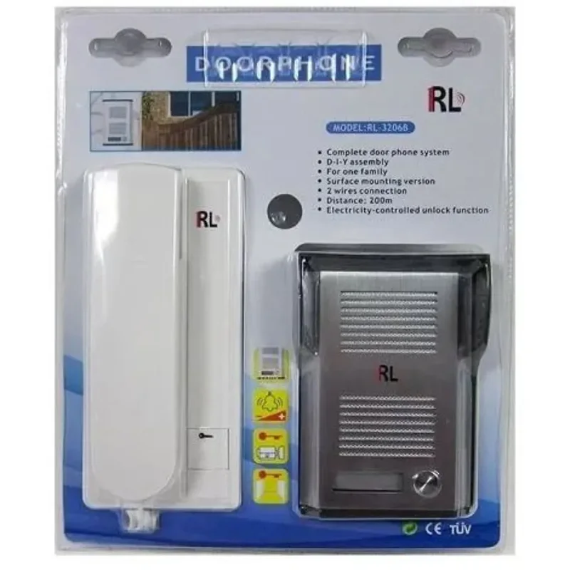 RL-3206B Apartment Home Security Door phone Audio Doorbell 2- wire intercom system