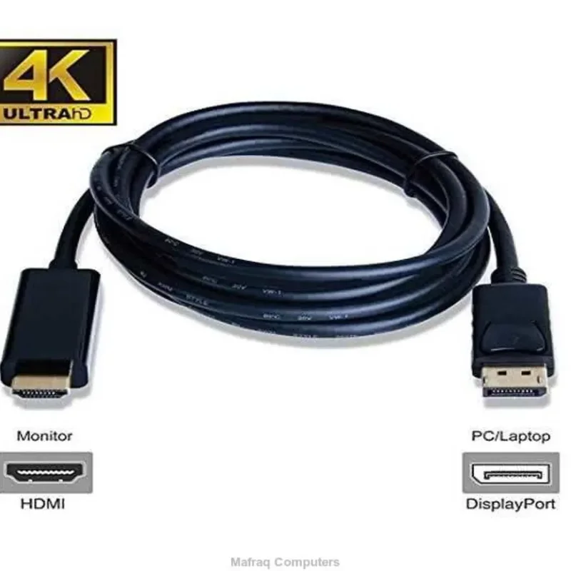Display Port to HDMI Cable