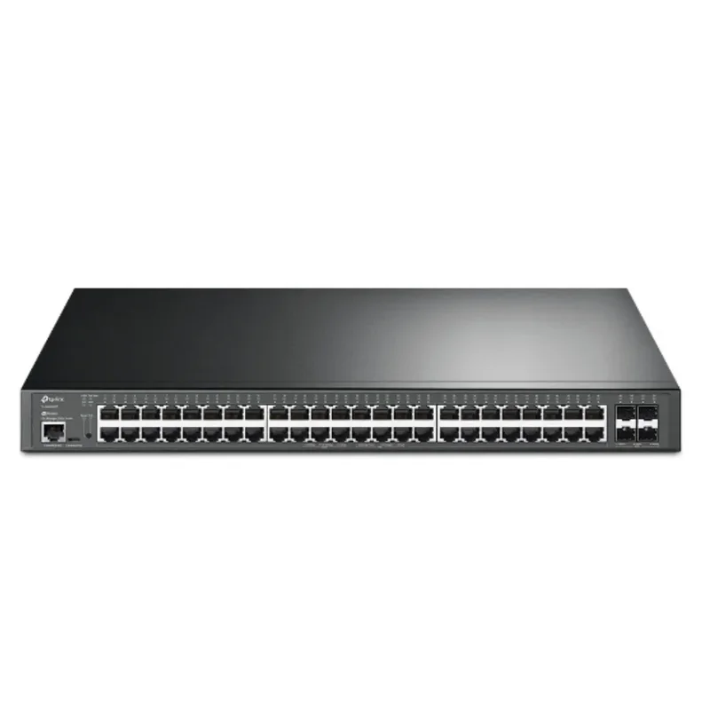 TP-Link Omada JetStream 48-Port Gigabit L2+ Managed Switch with 48-Port PoE+ and 4-Port 10GE SFP+ – TL-SG3452XP