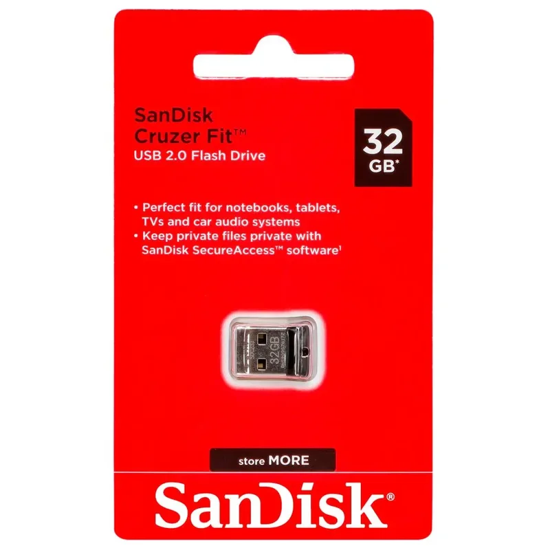 SanDisk 32GB Cruzer Fit USB 2.0 Flash Drive