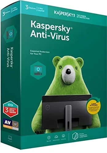 Kaspersky Antivirus-3 Users, 1 Year
